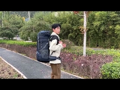 Zaino da escursionismo impermeabile da esterno in nylon Ripstop da 40 litri con copertura antipioggia